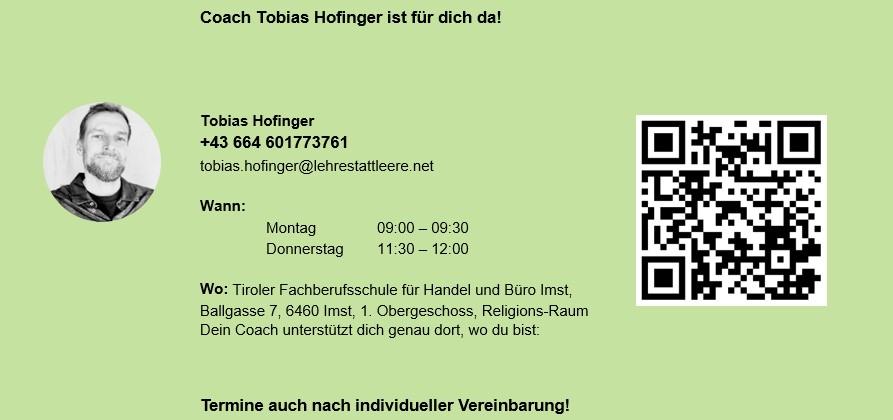 Bildquelle: Lehre statt Leere Visitenkarte Tobias